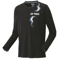 ユニロングスリーブTシャツ（フィットスタイル） メンズ テニス 長袖シャツ ブラック（007） Oサイズ 16807