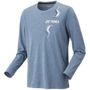ユニロングスリーブTシャツ（フィットスタイル） メンズ テニス 長袖シャツ フェルトブルー（590） Lサイズ 16807