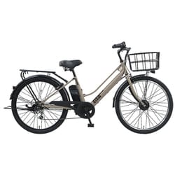 電動アシスト自転車 エヴォル GTKW266 26インチ 外装6段変速 マットモカベージュ EGK66A ＃753