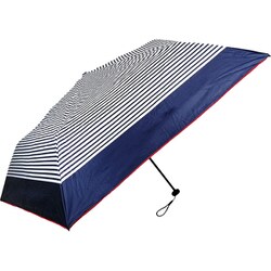 雨晴兼用折りたたみ傘 空飛ぶ♪カーボンアンブレラ マリンボーダー NVOW sumo＋5672