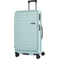 ハードキャリー ファスナータイプ フロントオープン ワンルーム型 拡張機能付き ストッパー 預け入れ無料 1週間以上 90L 拡張時100L TSAロック搭載 アイスグリーン SK-0889-70