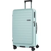 ハードキャリー ファスナータイプ フロントオープン ワンルーム型 拡張機能付き ストッパー 預け入れ無料 1週間以上 90L 拡張時100L TSAロック搭載 アイスグリーン SK-0889-70