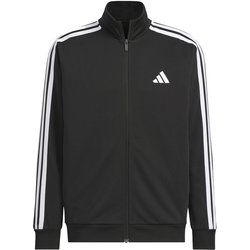 スリーストライプス レギュラーフィット ダブルニット トラックジャケット メンズ ジャージ トップス Black/White（JV6977） Sサイズ JZR00