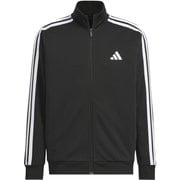 スリーストライプス レギュラーフィット ダブルニット トラックジャケット メンズ ジャージ トップス Black/White(JV6977) Sサイズ JZR00