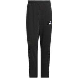 スリーストライプス レギュラーフィット ダブルニット オープンヘム トラックパンツ メンズ ジャージ ボトム Black/White（JV6982） Mサイズ JZR01