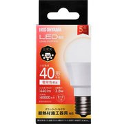 LED電球 E17 広配光 40W 電球色 LDA4L-G-E17-4T8