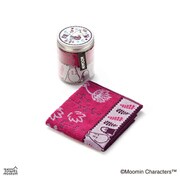 ムーミン ジャム瓶 25cm×25cm パープル タオルハンカチ パッケージ入り 47-2590080