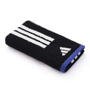 adidas スタンダード 30cm×100cm ブラック スポーツタオル 06-1425150