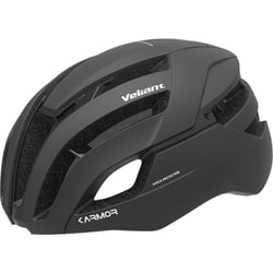 自転車用ヘルメット 55-58cm アジアンフィット BOAフィットシステム 大型エアホール JCF公認 CE規格適合品 VELIANT BK S/M