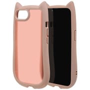 iPhone 16e用 ハイブリッドケース 猫耳 猫 衝撃吸収 TPU+PC かわいい MIL規格 スモーキーピンク×フロストピンク 8657IP5EHPSPKFP