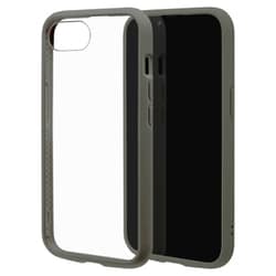 iPhone 16e用 ハイブリッドケース FLEXGUARD 衝撃吸収 頑丈 TPU＋PC グレー×クリア 8666IP5EHPGRY