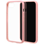 iPhone 16e用 ハイブリッドケース FLEXGUARD 衝撃吸収 頑丈 TPU+PC ピンク×クリア 8769IP5EHPPK