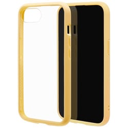 iPhone 16e用 ハイブリッドケース FLEXGUARD 衝撃吸収 頑丈 TPU＋PC イエロー×クリア 8770IP5EHPYE