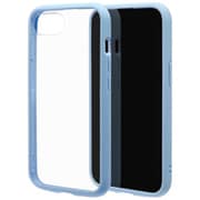 iPhone 16e用 ハイブリッドケース FLEXGUARD 衝撃吸収 頑丈 TPU+PC ブルー×クリア 8771IP5EHPBL