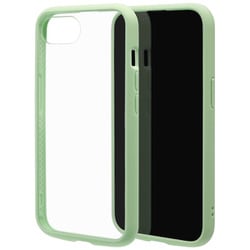 iPhone 16e用 ハイブリッドケース FLEXGUARD 衝撃吸収 頑丈 TPU＋PC グリーン×クリア 8772IP5EHPGR