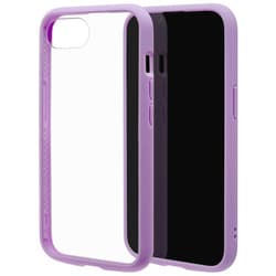 iPhone 16e用 ハイブリッドケース FLEXGUARD 衝撃吸収 頑丈 TPU＋PC パープル×クリア 8774IP5EHPPU