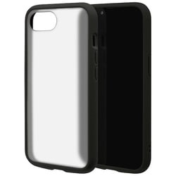 iPhone 16e用 ハイブリッドケース FLEXGUARD 衝撃吸収 頑丈 TPU＋PC ブラック×フロスト ホワイト 8667IP5EHPBKFW