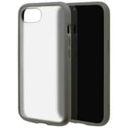 iPhone 16e用 ハイブリッドケース FLEXGUARD 衝撃吸収 頑丈 TPU+PC グレー×フロスト ホワイト 8669IP5EHPGRYFW