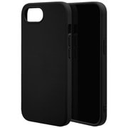 iPhone 16e用 ソフトケース TPU 耐衝撃吸収 さらさら質感 ブラック 8674IP5ETPBK