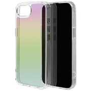 iPhone 16e用 ハイブリッドケース KAZARITAI 衝撃吸収 頑丈 オーロラクリア TPU＋PC 8689IP5EHPCL