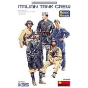 MA35500 1/35 イタリア戦車乗組員 頭部レジン製 フィギュア 5体入 [組立式プラスチックモデル]