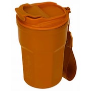 UE-3616 [アウトドア コップ マグカップ マグ カップ タンブラー 真空二重フリップリッドタンブラー 350ml 保温保冷 蓋付き ストラップ付き モンテ イエロー]