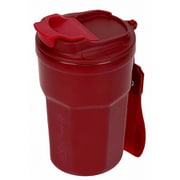UE-3617 [アウトドア コップ マグカップ マグ カップ タンブラー 真空二重フリップリッドタンブラー 350ml 保温保冷 蓋付き ストラップ付き モンテ レッド]