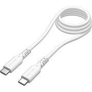 PD240W USB-C to Cシリコンケーブル 1.0m ホワイト TSC305CC10W