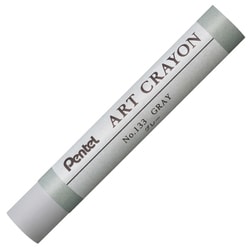 ぺんてる クレヨン ART CRAYON アートクレヨン 単色 グレー PTACT133