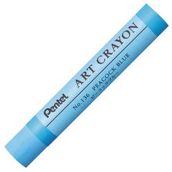 ぺんてる クレヨン ART CRAYON アートクレヨン 単色 ピーコックブルー PTACT136
