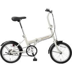 折りたたみ自転車 フローリー 16インチ FDB161 変速なし ベージュ YG-1533