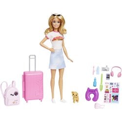 HJY18 Barbie（バービー） ドール＆ファッション ピンクのりょこうセット