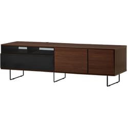 ローボード（テレビ台） 完成品（脚のみ取付有） ノルII 180TV BR/BK