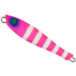 YUMMY JIG （ヤミージグ） TG タチウオゲームチューンド 80g #13 ショッキングピンクグローゼブラ [タングステンジグ]