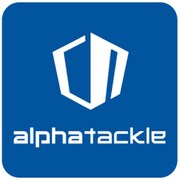 alphatackle ステッカー タイプ02 (110×110) BL/WHT