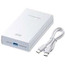 PoE-USB Type-C変換アダプタ PD60W給電 ネットワーク通信対応 LAN-ADPOEC