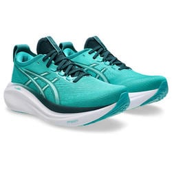 ゲルニンバス 27 メンズ ランニングシューズ WAVE TEAL/SAXON GREEN（400） 26cm 1011B958