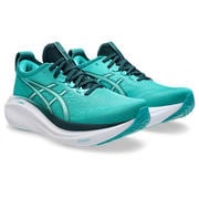 ゲルニンバス 27 メンズ ランニングシューズ WAVE TEAL/SAXON GREEN(400) 27.5cm 1011B958