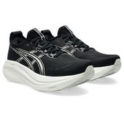 ゲルニンバス 27 ワイド レディース ランニングシューズ BLACK/LAKE GREY(002) 23.5cm 1012B752