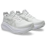 ゲルニンバス 27 レディース ランニングシューズ WHITE/GLACIER GREY(100) 23cm 1012B753