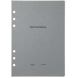 スタイルノートリフィル A5 Spreadsheet LGF28-45