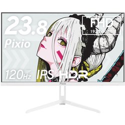 ゲーミングモニター 23.8インチ 120Hz FHD IPSパネル 4ms（GTG） ホワイト PX246WAVEW-O