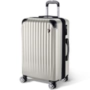 スーツケース ファスナータイプ 拡張機能付 Mサイズ 旅行日数目安：4～7泊 60L/拡張時74L TSAロック搭載 オートミールグレー NT-GB0201