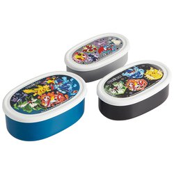 抗菌シール容器 3Pセット ポケットモンスター 25 SRS3SAG
