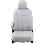 シートカバー 全席セット スペーシアカスタム/フレアワゴンカスタムスタイル リアルレザー ライトグレー 21ESA6310L