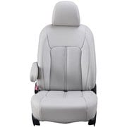 シートカバー 全席セット スペーシアカスタム/フレアワゴンカスタムスタイル センターレザー ライトグレー 23ESA6310L