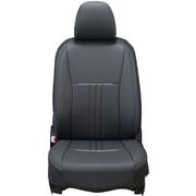 シートカバー 全席セット スペーシアカスタム/フレアワゴンカスタムスタイル アクセント ブラック×ホワイトステッチ 47ESA6310KW