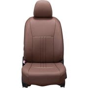 シートカバー 全席セット スペーシアカスタム/フレアワゴンカスタムスタイル アクセント ブラウン×アイボリーステッチ 47ESA6310NV