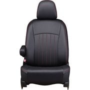 シートカバー 全席セット アトレー/サンバーバン ライン ブラック×レッドステッチ 43EDA6610KA