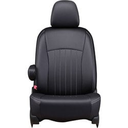 シートカバー 全席セット アトレー/サンバーバン ライン ブラック×ホワイトステッチ 43EDA6610KW